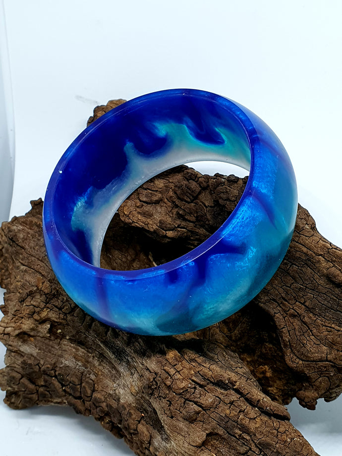 Round Edge WIDE Bangle - Ocean Collection