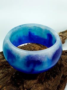 Round Edge WIDE Bangle - Ocean Collection