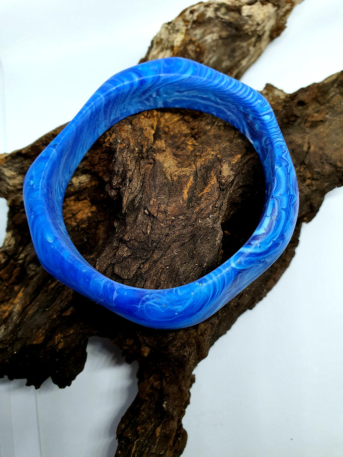 Small Organic Bangle #2 - Ocean Collection